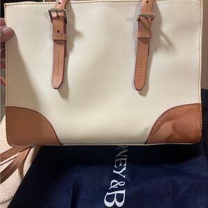 Dooney & Bourke Tan and Cream Shoulder Bag
